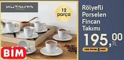 Kütahya Porselen Rölyefli Porselen Fincan Takımı Kütahya Porselen Rölyefli Porselen Fincan Takımı