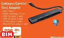 Polosmart Çoklayıcı/Çevirici 5İn1 Adaptör