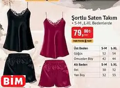 Şortlu Saten Takım