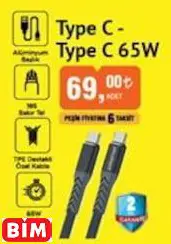 Polosmart Type C - Type C 65W Polosmart Type C - Type C 65W