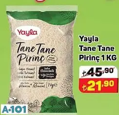 Yayla Tane Tane Pirinç 1KG