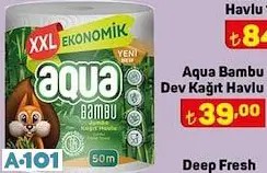 Aqua Bambu Dev Kağıt Havlu