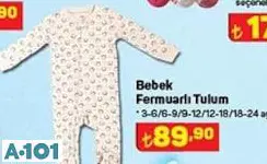 Bebek Fermuarlı Tulum