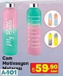 cam motivasyon matarası cam motivasyon matarası