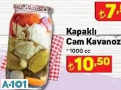 Lav Kapaklı Cam Kavanoz