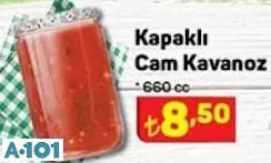 Kapaklı Cam Kavanoz -660Cc