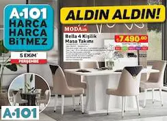 Moda Life Bella 4 Kişilik Masa Takımı