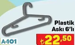 plastik askı 6'lı plastik askı 6'lı