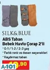 Silk&Blue Bebek Havlu Çorap