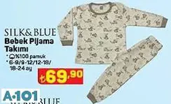 Silk&Blue Bebek Pijama Takımı