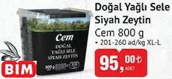 Cem Doğal Yağlı Sele Siyah Zeytin