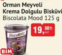 Biscolata Mood  Orman Meyveli Krema Dolgulu Bisküvi