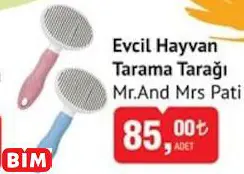 Mr. And Mrs Pati Evcil Hayvan Tarama Tarağı