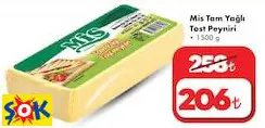 Mis Tam Yağlı Tost Peyniri