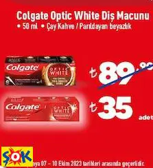 Colgate Optic White Diş Macunu • 50 Ml  • Çay Kahve / Parıldayan Beyazlık