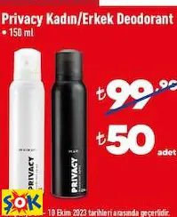 Privacy Kadın/Erkek Deodorant • 150 Ml