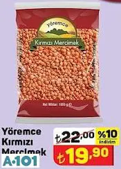 Yöremce Kırmızı Mercimek