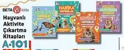 Beta Kids Hayvanlı Aktivite Çıkartma Kitapları