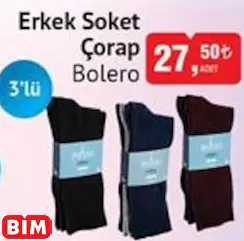 Bolero Erkek Soket Çorap