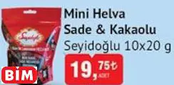 Seyidoğlu  Mini Helva  Sade & Kakaolu