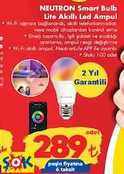 NEUTRON Smart Bulb Lite Akıllı Led Ampul