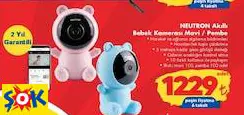 NEUTRON Akıllı Bebek Kamerası Mavi / Pembe