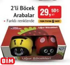 2’Li Böcek Arabalar Oyuncak