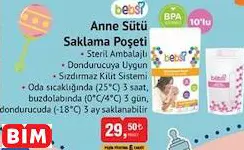 Anne Sütü Saklama Poşeti