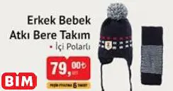 Erkek Bebek  Atkı Bere Takım