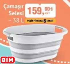 Katlanabilir Çamaşır  Selesi  ~ 38 L