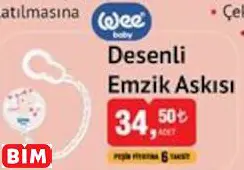 wee Desenli Emzik Askısı wee Desenli Emzik Askısı