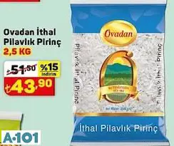 Ovadan Pilavlık Pirinç