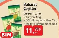 Green Life Baharat Çeşitleri