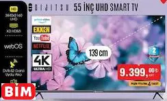 Dijitsu 55 İNÇ UHD SMART TV / Akıllı Televizyon