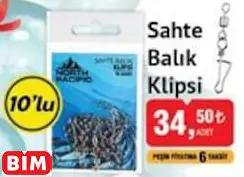 North Pacific Sahte Balık Klipsi