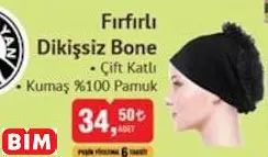 Ören Bayan Fırfırlı Dikişsiz Bone