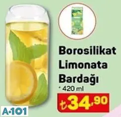 Borosilikat Limonata Bardağı