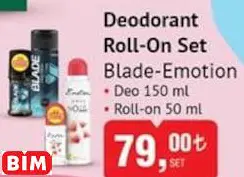 Blade-Emotion Deodorant Roll-On Set