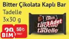 Tadelle Bitter Çikolata Kaplı Bar