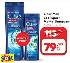 Clear Men Cool Sport Methol Şampuan
