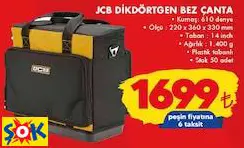 JCB DİKDÖRTGEN BEZ ÇANTA