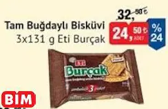 Eti Burçak Tam Buğdaylı Bisküvi