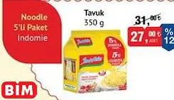 Indomie Noodle 5’Li Paket