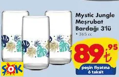 Paşabahçe Mystic Jungle Meşrubat Bardağı 3'Lü
