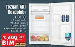 Dijitsu Tezgah Altı Buzdolabı DB100