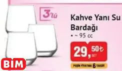 LAV Kahve Yanı Su Bardağı