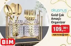 Okyanus Home Gold Çok Amaçlı Organizer