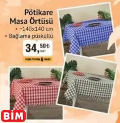 Pötikare Masa Örtüsü Pötikare Masa Örtüsü