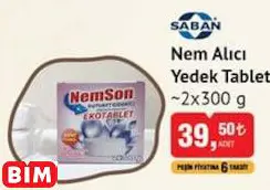 Saban Nem Alıcı Yedek Tablet Saban Nem Alıcı Yedek Tablet