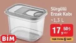 Sürgülü Erzak Kabı Sürgülü Erzak Kabı